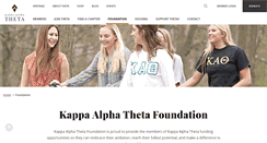 Desktop Screenshot of kappaalphathetafoundation.org