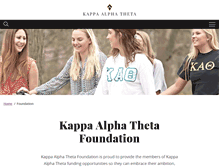 Tablet Screenshot of kappaalphathetafoundation.org